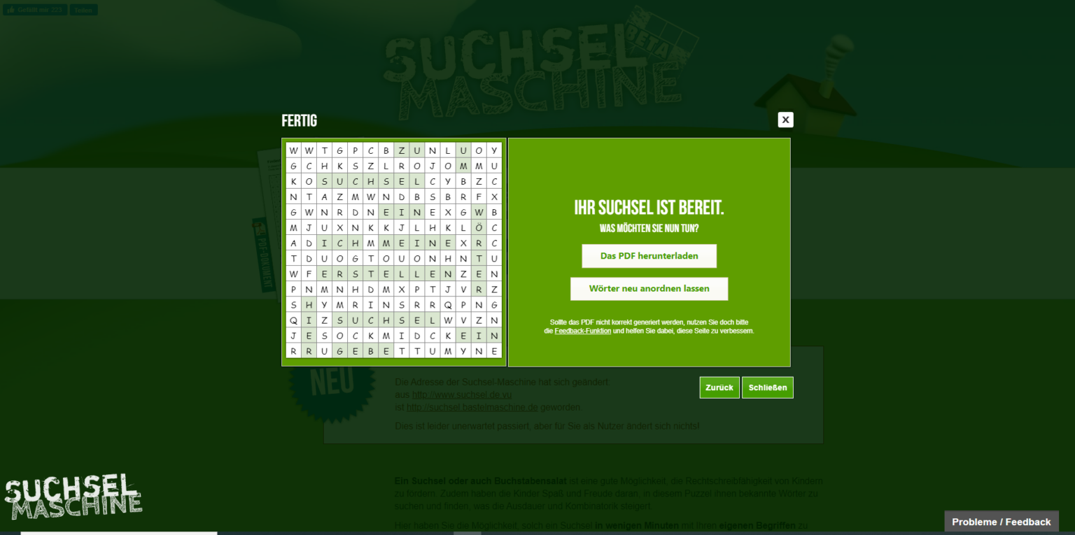 Suchsel-Bastelmaschine – Schooltools