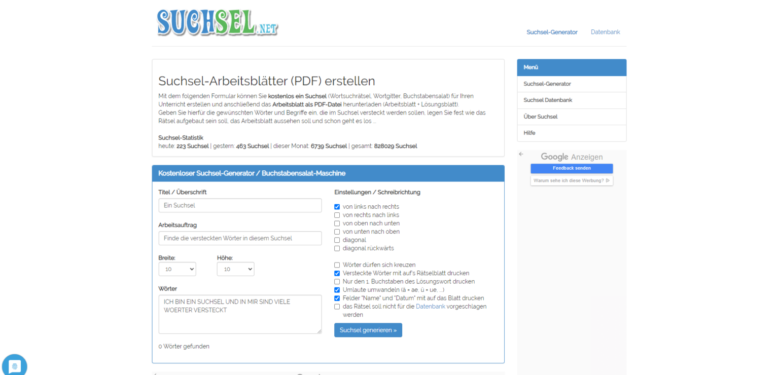 Suchsel.net – Schooltools