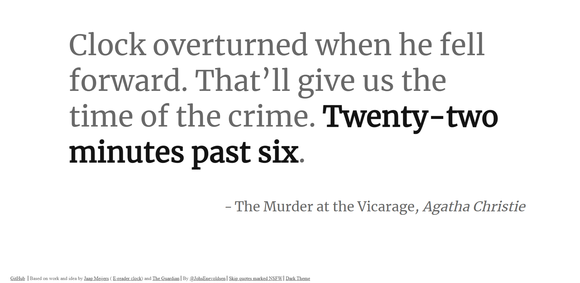 Literature Clock Schooltools