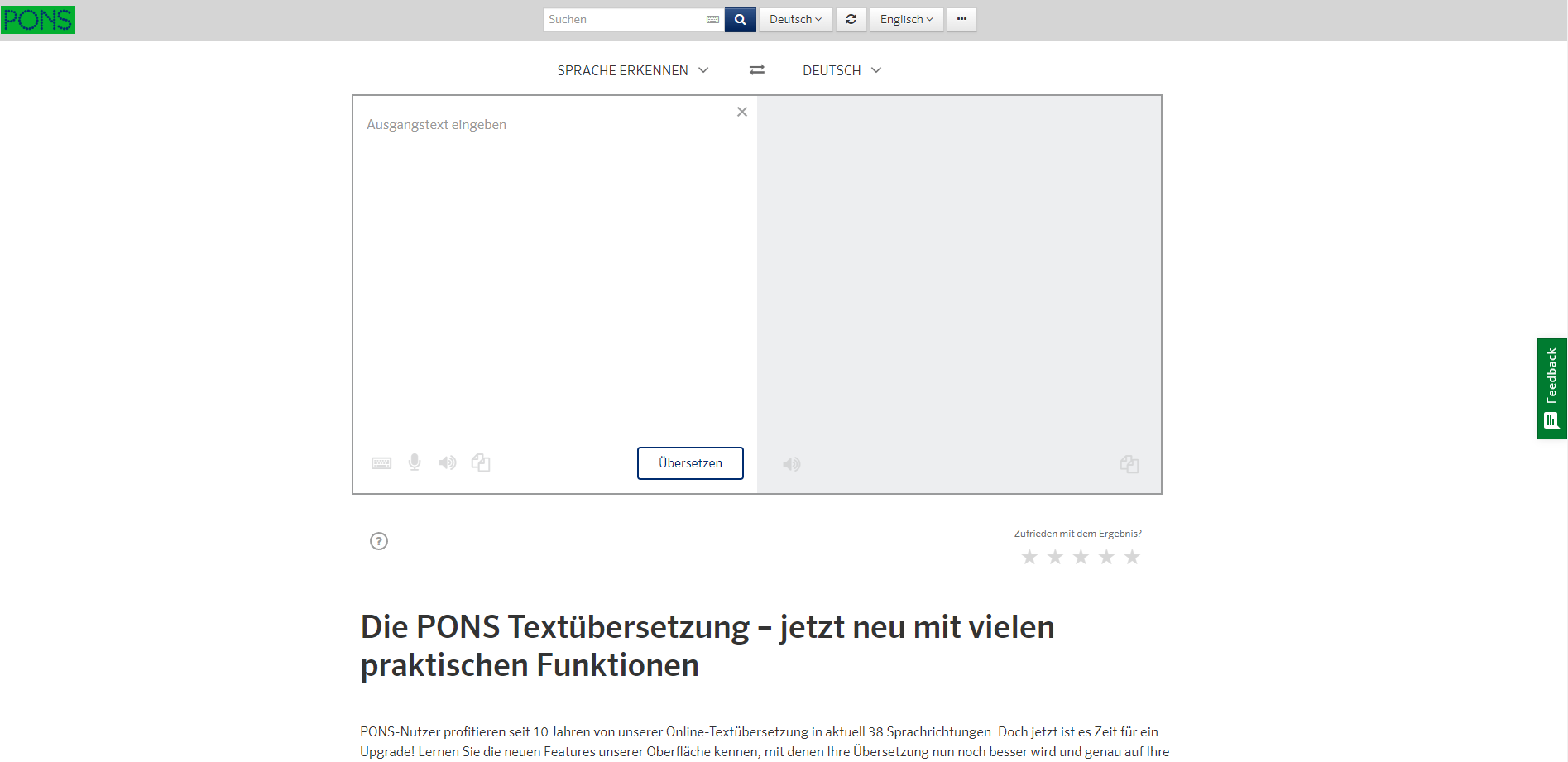 Pons Wörterbuch Englisch Deutsch Online www.schooltools.at